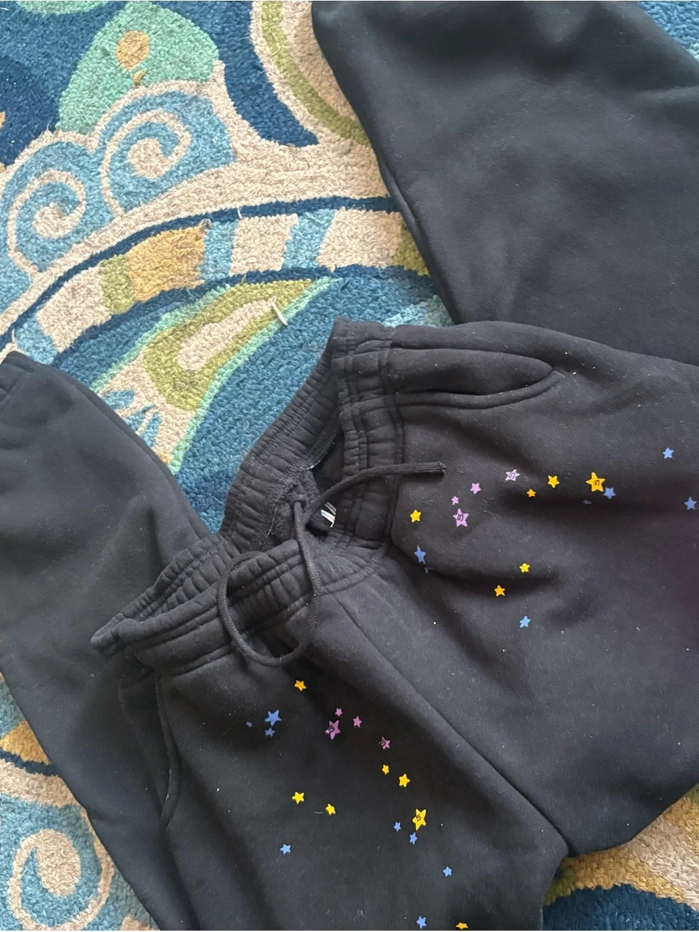 Unbranded Black Party Hat Shirt with Pink Polka-Dot Graphic and Yellow Accents